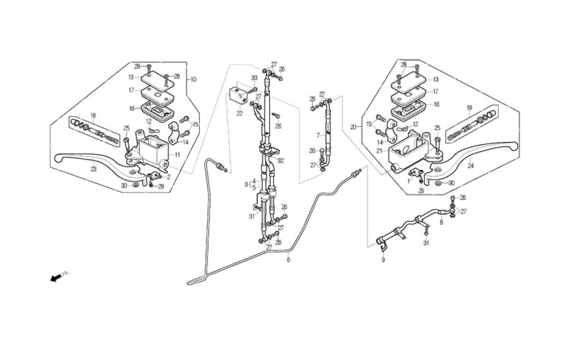 Delebilde MASTER CYLINDER Daelim B-Bone Hvit 2009