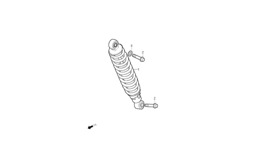 Delebilde REAR CUSHION Daelim B-Bone Brun 2009