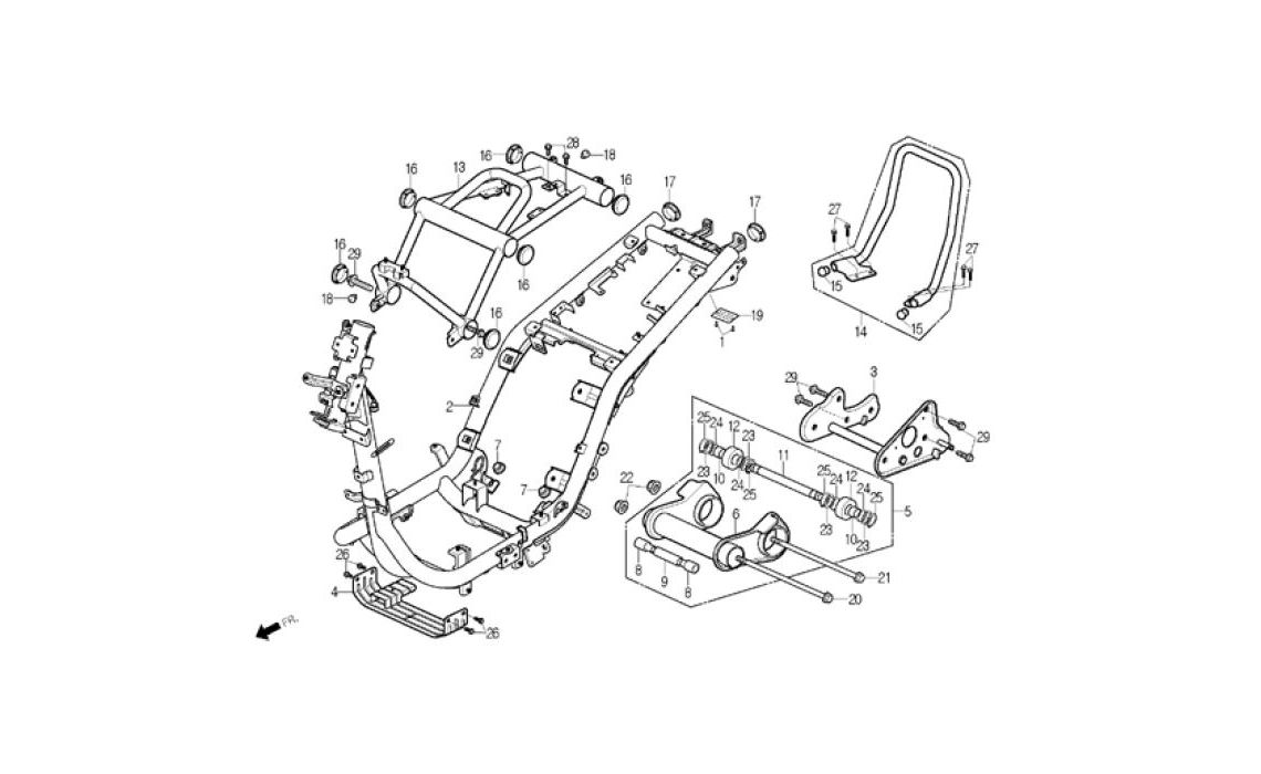 Delebilde FRAME BODY Daelim B-Bone Brun 2009