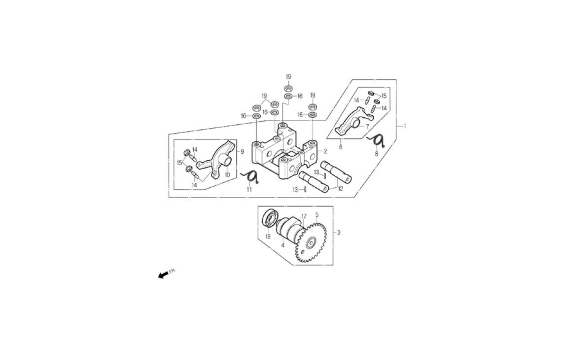 Delebilde CAM SHAFT, VALVE Daelim Daystar FI Alle 2007