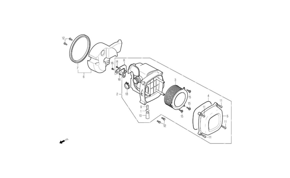 Delebilde AIR CLEANER Daelim Daystar FI Alle 2007