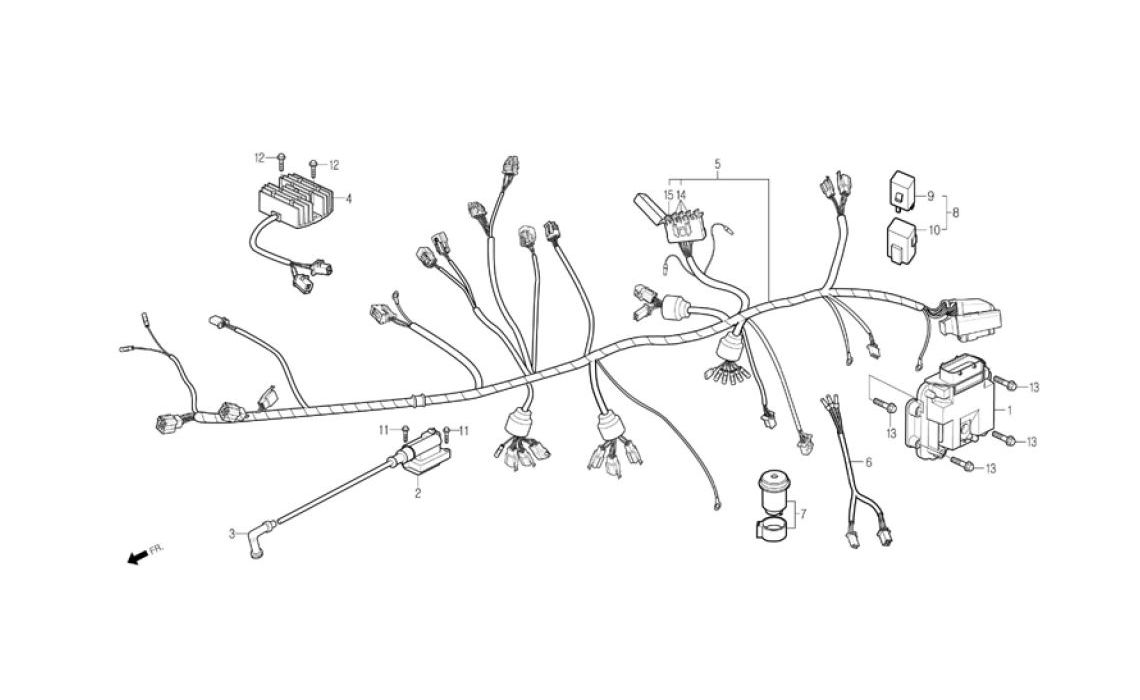 Delebilde WIRE HARNESS Daelim Daystar FI Alle 2007