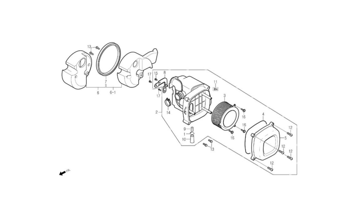 Delebilde AIR CLEANER Daelim Daystar Alle 2004
