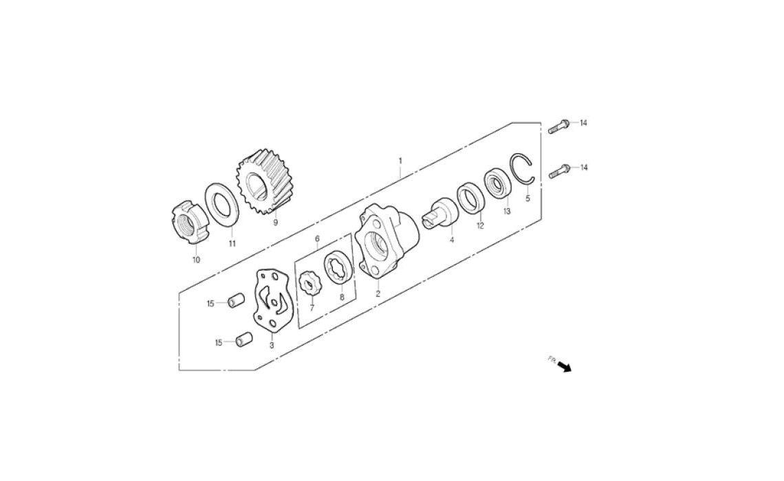 Delebilde OIL PUMP Daelim Daystar Alle 2004
