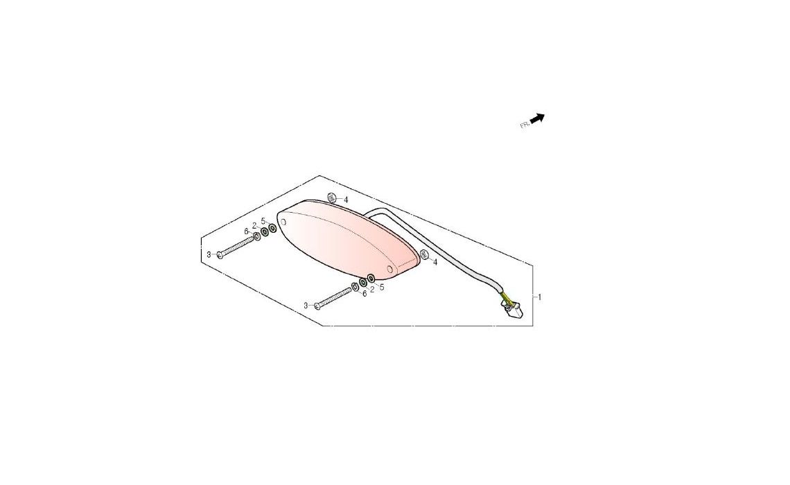 Delebilde TAIL LIGHT 2012 Daelim Roadwin R Alle 2007