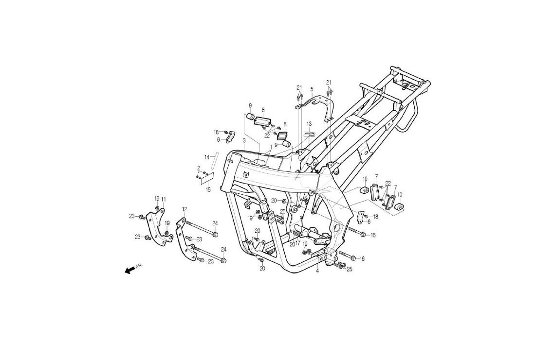 Delebilde FRAME BODY Daelim Roadwin R Alle 2007