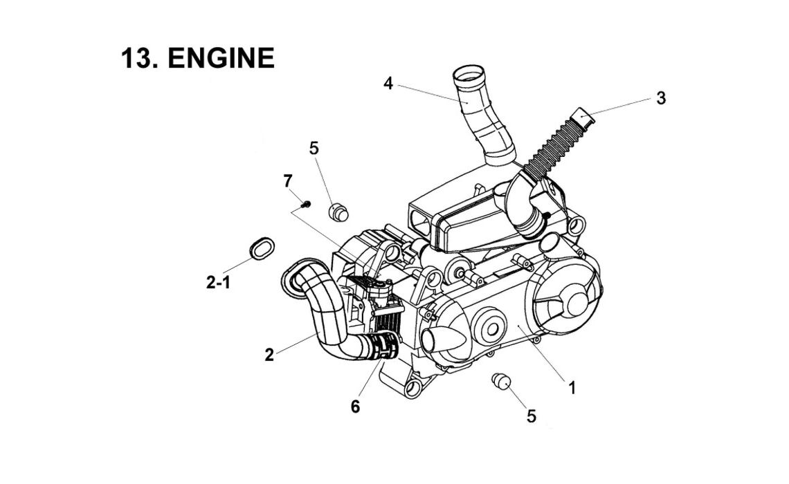 Delebilde ENGINE E-Ton Viper 150 ST Alle 2005