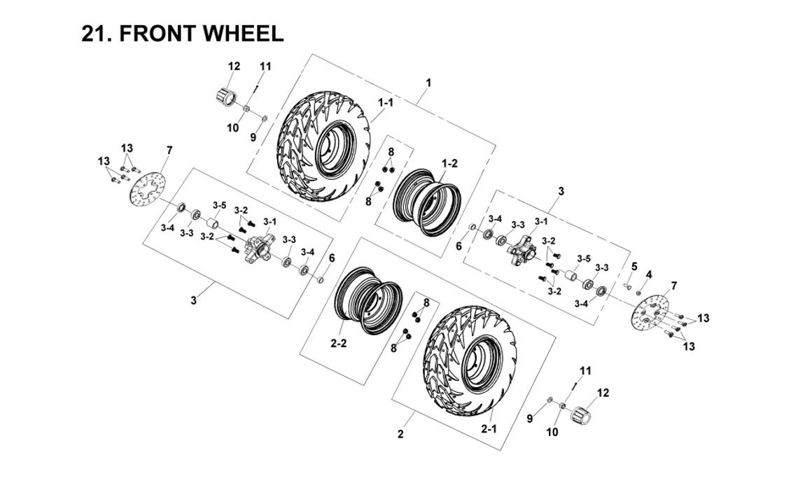 Delebilde FRONT WHEEL  E-Ton Viper 150 ST Alle 2005