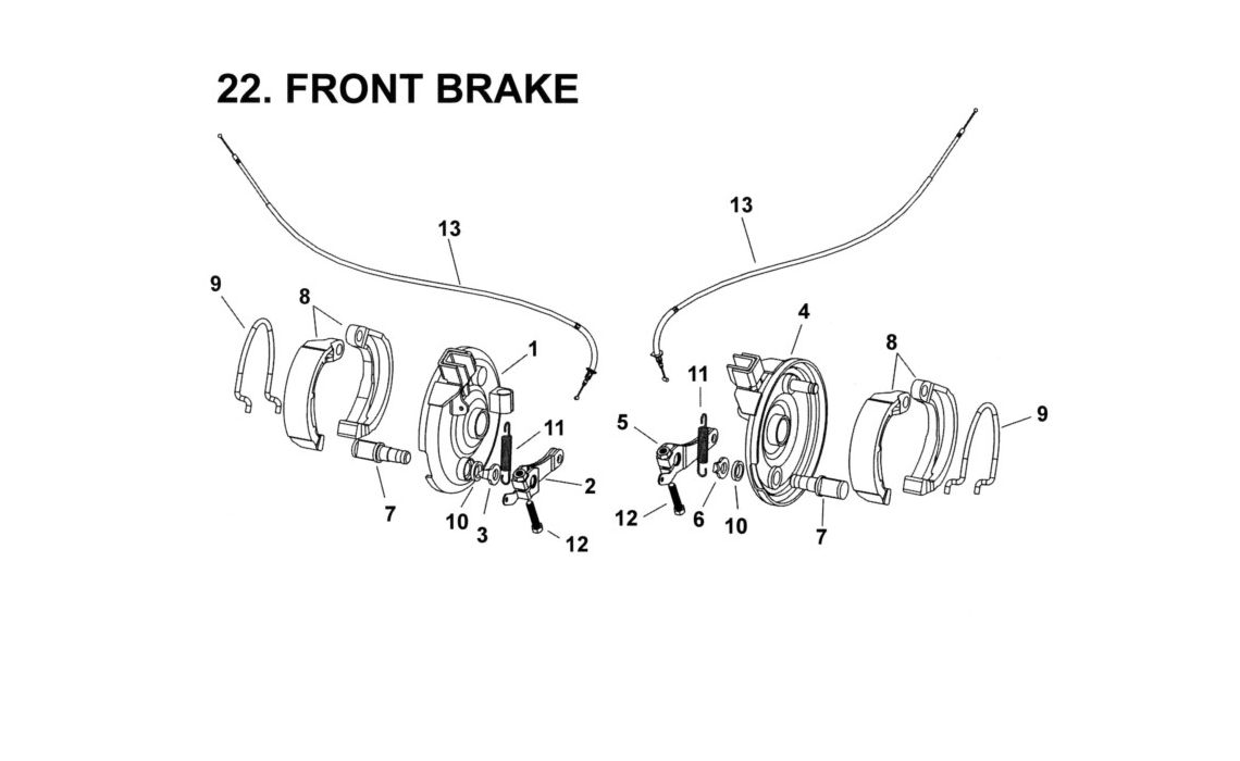 Delebilde FRONT BRAKE  E-Ton Viper 90 R Alle 2006