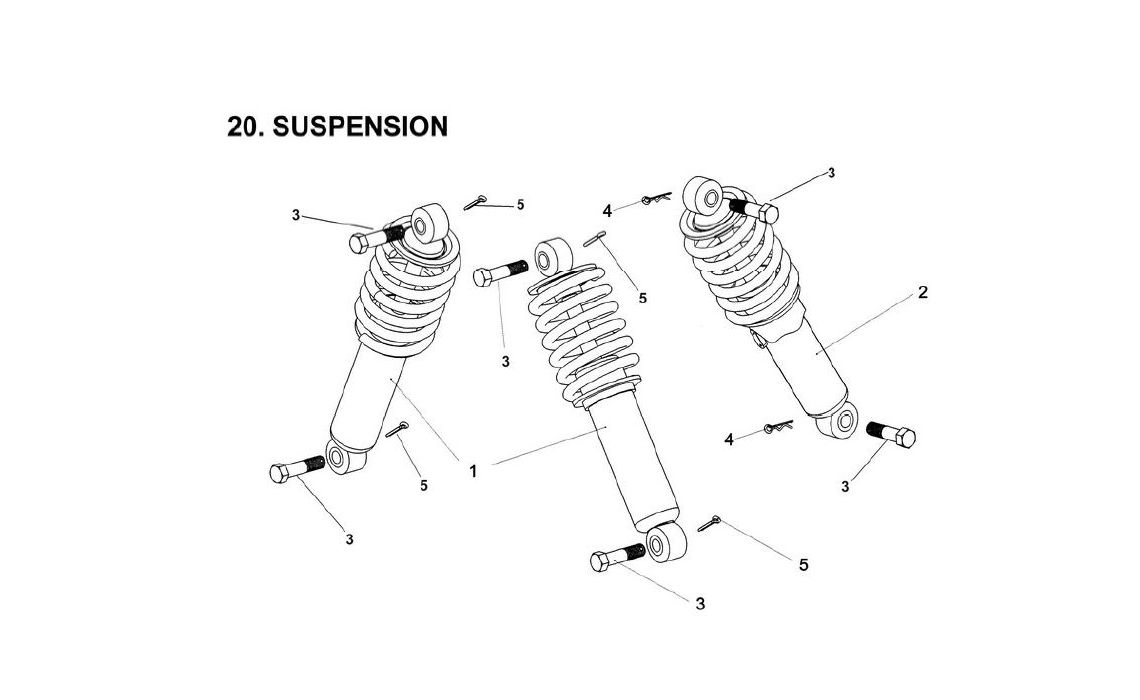 Delebilde SUSPENSION E-Ton Viper 50 ST Alle 2007