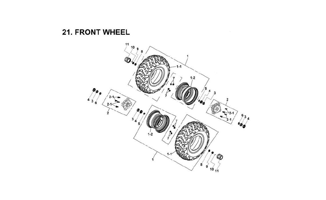 Delebilde FRONT WHEEL E-Ton Viper 50 ST Alle 2007