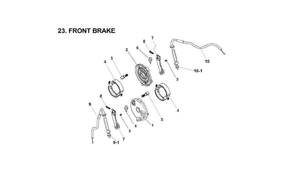 Delebilde FRONT BRAKE SYSTEM E-Ton Viper 50 ST Alle 2007