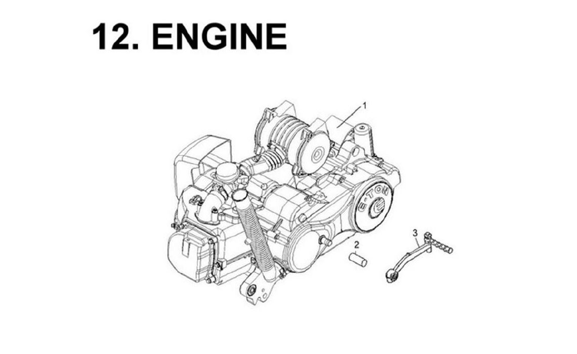 Delebilde ENGINE E-Ton Viper 90 R (4 takt) Alle 2008