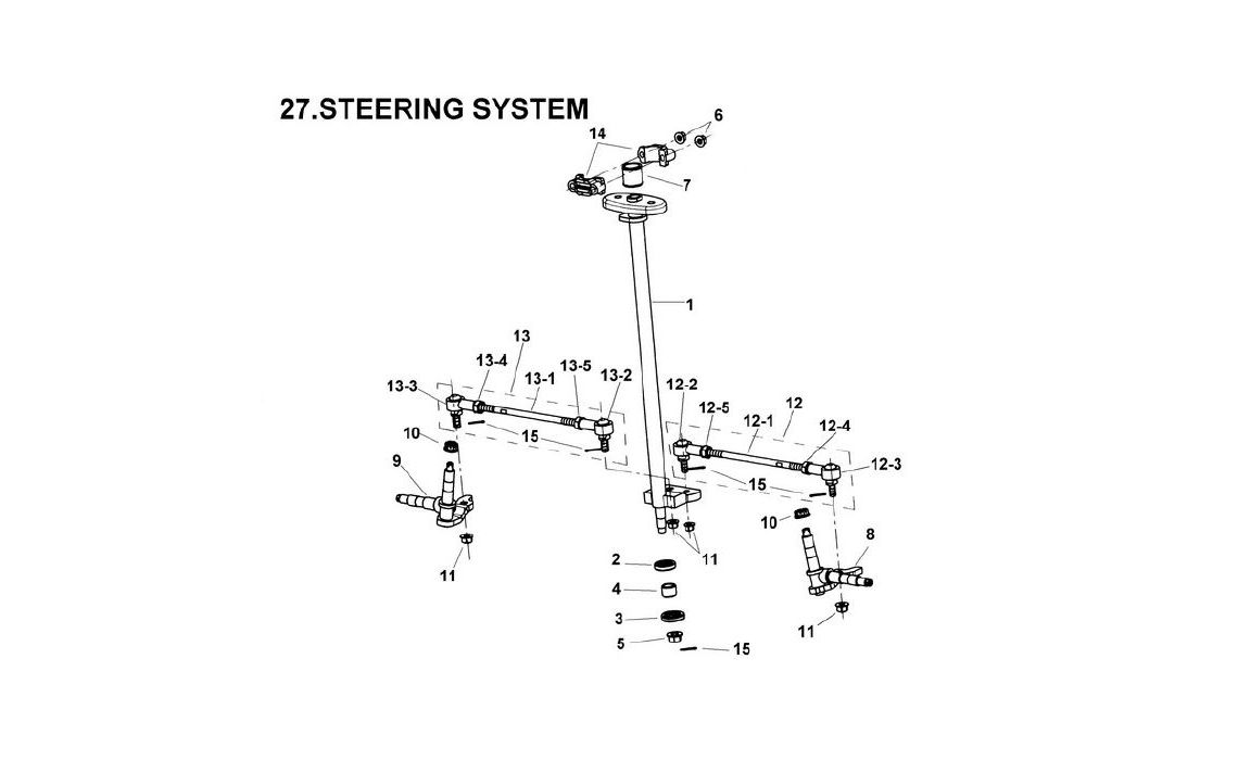 Delebilde STEERING SYSTEM E-Ton Viper 90 R (4 takt) Alle 2008